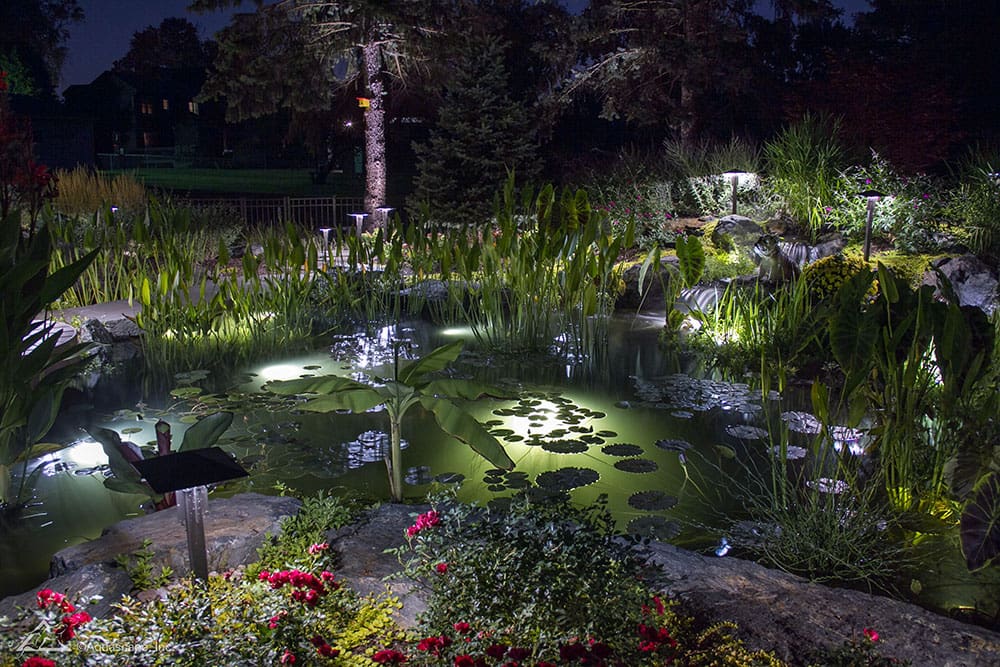 Philadelphia Pond Lighting and Landscape Lights Aquareale